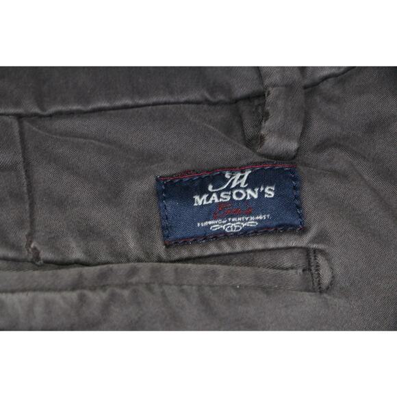 Mason’s Ernie’s Men’s Pants Size 54 Gray Slim Fit Casual Chino Dress Trousers - Picture 10 of 10